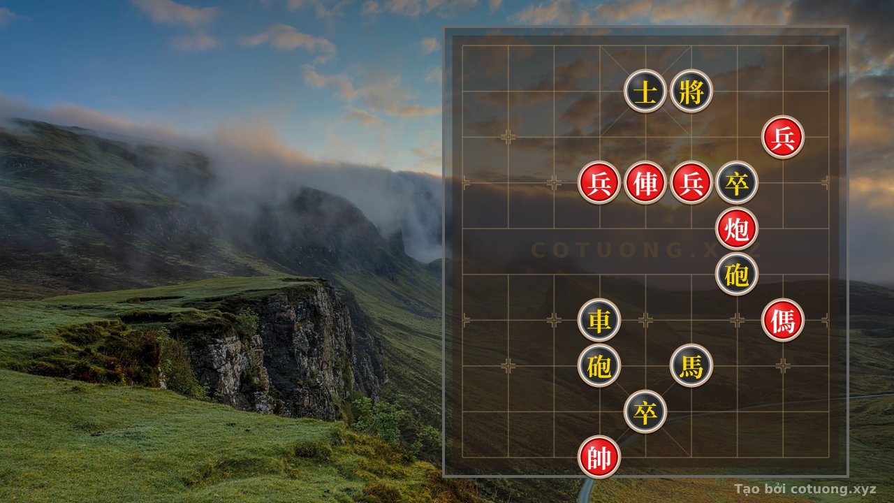 Thế cờ: Red General Chess: Strategic Checkmate on Modern Chessboard — Cờ Tướng Online