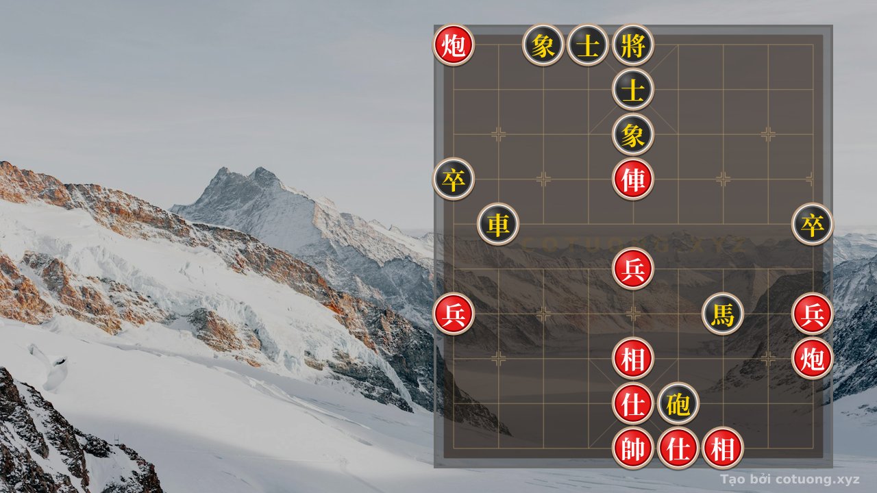 Thế cờ: Red Cannon on File 9, Rank 10: A Brutal Battle Unfolds on the Chessboard — Cờ Tướng Online