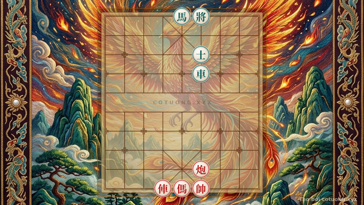 Thế cờ: Red Cannon's Firepower: The Art of the Killing Shot to Defeat the Black Chariot in Xiangqi — Cờ Tướng Online