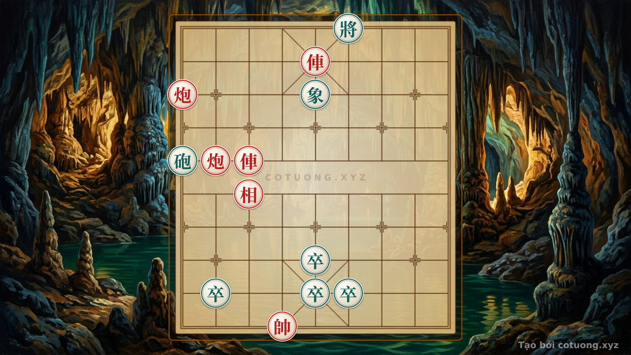 Thế cờ: Xiangqi Position Analysis: Red Rook Penetration, Black Cannon Counterattack - Tactical Tips for the Red Player — Cờ Tướng Online