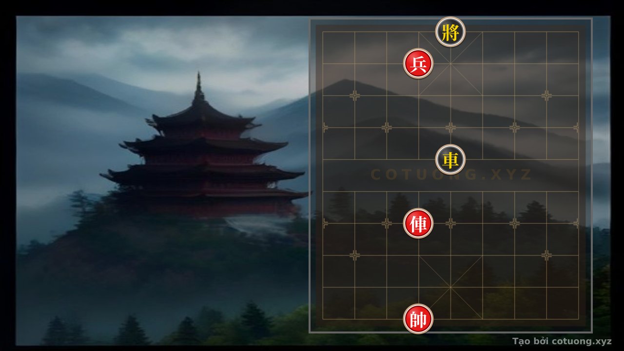 Thế cờ: The Trap of the Red Chariot's Charge and the Black General's Exposure at 5th Rank 10: A Bloody End in 1/10 Moves — Cờ Tướng Online