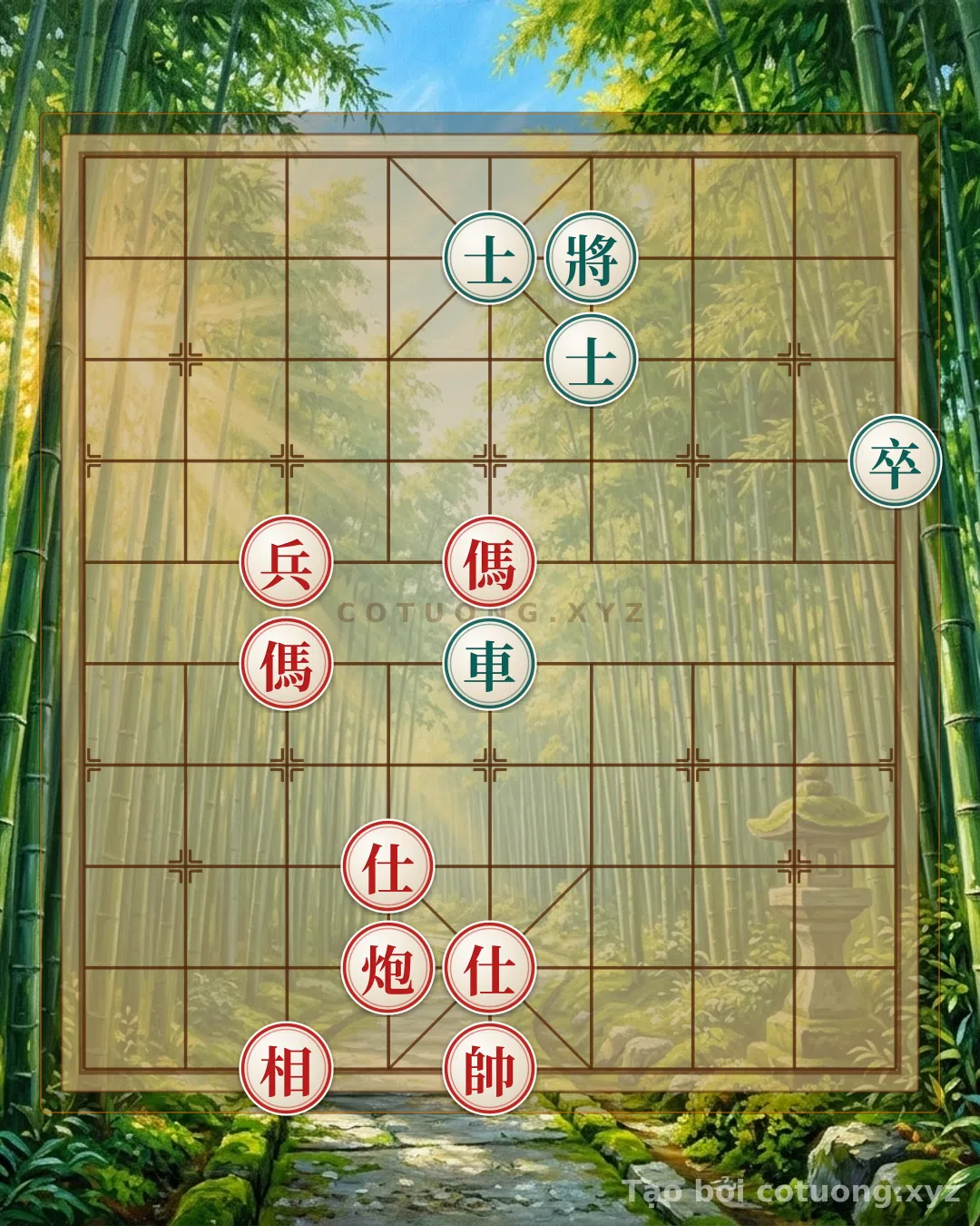 Challenge: The Secret of the 'Black Rook on File 5' in the 'Two Horses Interlocking' Formation - Chinese Chess Online - Can you solve it?