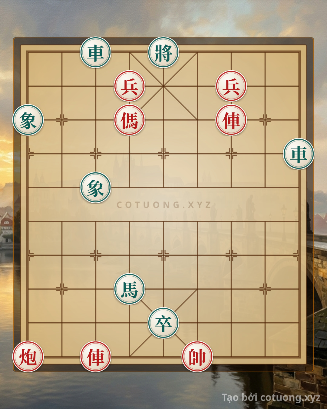 Challenge: Classic Checkmate Tactics: When 2 Rooks, 2 Cannons, and 2 Horses Crush 2 Rooks, 2 Horses, and 2 Elephants in One Legendary Move - Can you solve it?