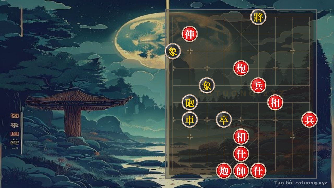 Thế cờ: Classic Checkmate Trick: Red Chariot Pierces Black General in the Deadly 2-Cannons-2-Pawns Trap — Cờ Tướng Online