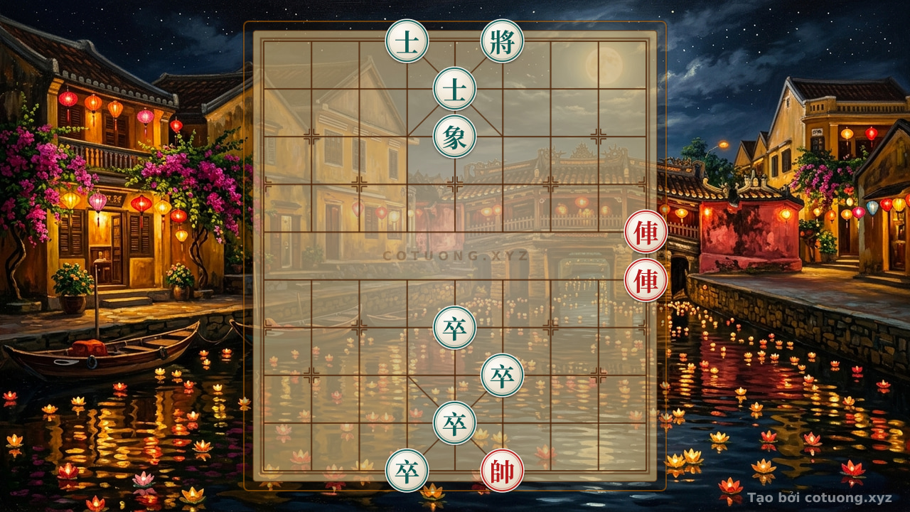 Thế cờ: Xiangqi: Strategic Checkmate with Two Red Chariots — Cờ Tướng Online