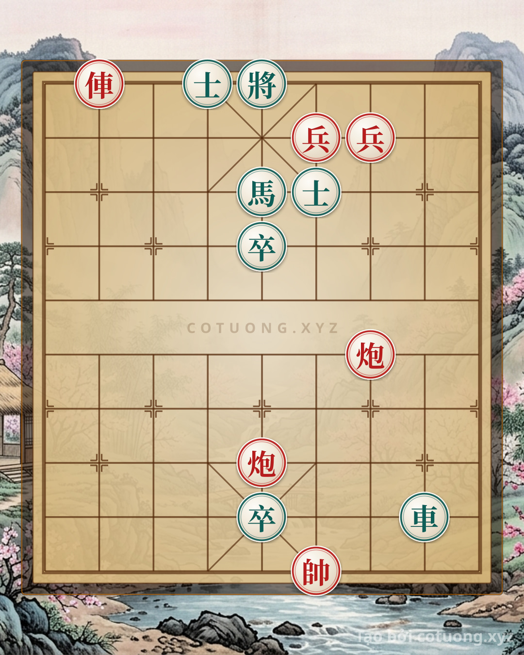 Challenge: The Lonely Red Chariot: Endgame Tactics in the 8th File, 10th Rank - Can you solve it?