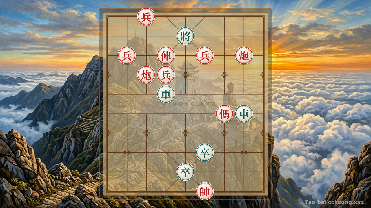 Thế cờ: Hidden Xiangqi Tactics: The Lonely Red Chariot and Blockaded Red Cannon - A Deadly Trap in the Enemy's Heart — Cờ Tướng Online