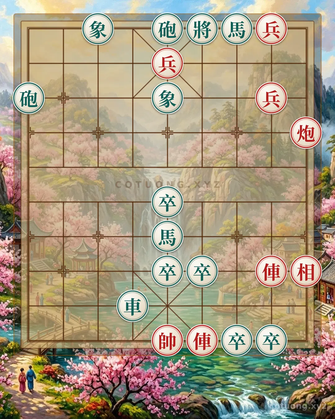 Thế cờ: Song Mã Giao Chân: Chiến Lược Kiên Nhẫn Của Kỳ Thủ Đỏ Trong Thế Cờ Tướng — Cờ Tướng Online