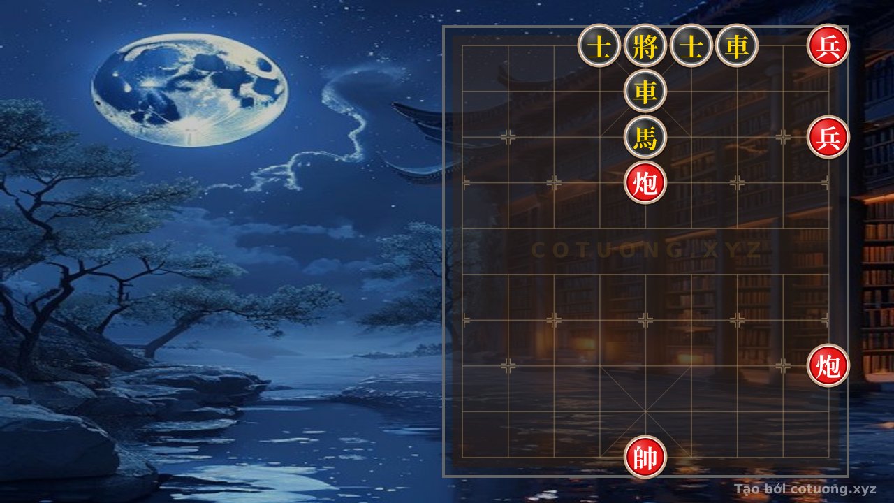 Thế cờ: Black's Level 10 Opening – Golden Strategy When Red Has Only 3 Pieces: 