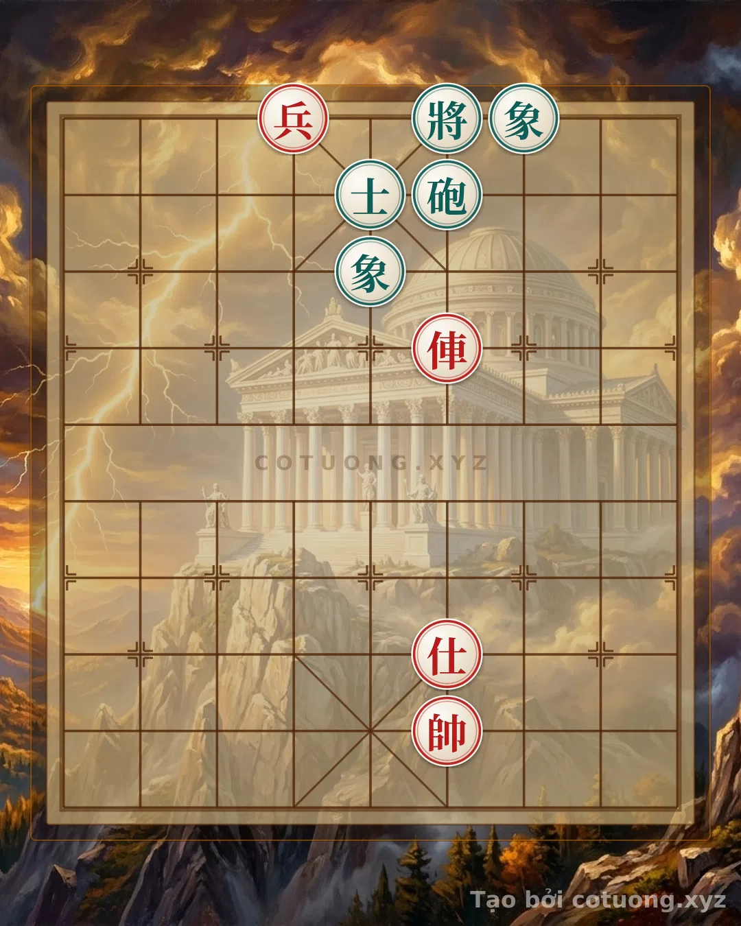 Challenge: Black's Defensive Secrets: Decoding the Red Pawn on File 6, Rank 10 Formation - Can you solve it?