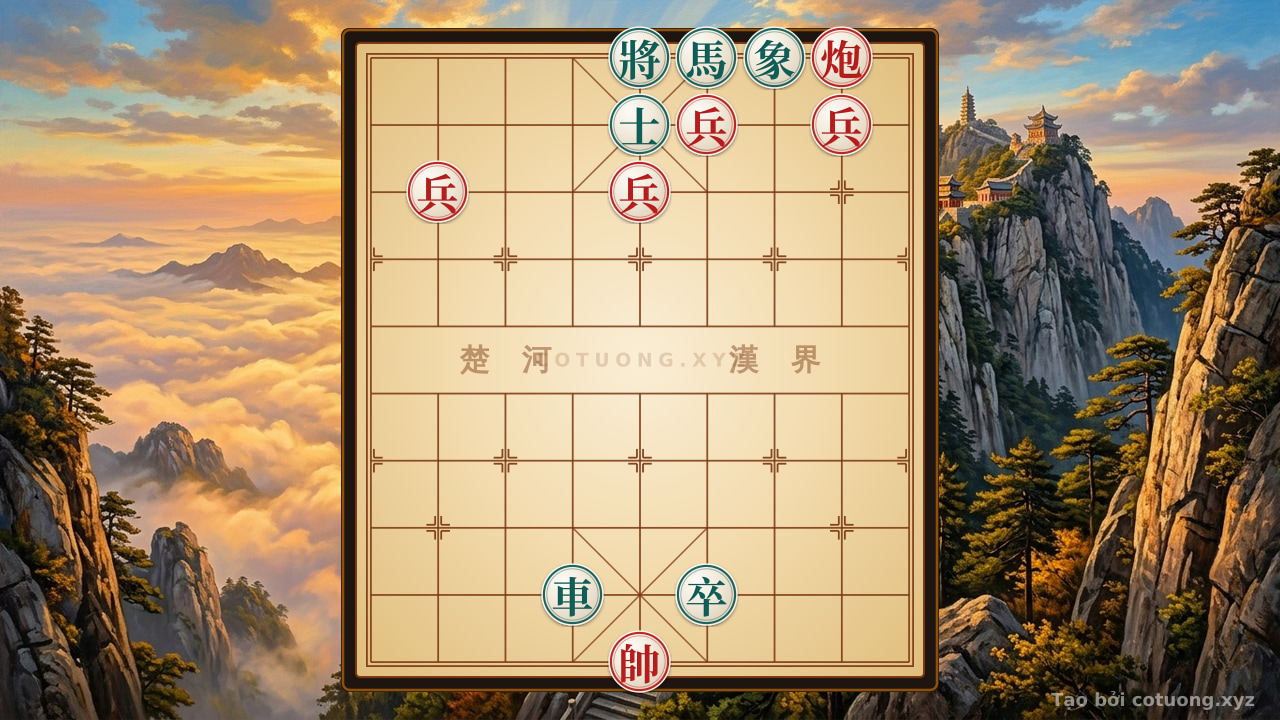Thế cờ: The Secret of the Red Cannon's 4 Pawns: A Classic Endgame You Haven't Seen! — Cờ Tướng Online