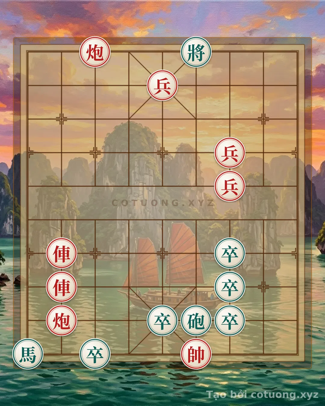 Thử Thách: Bí kíp tâm lý chiến trong thế cờ Pháo Đỏ lộ 7: Kiến nhẫn hay liều lĩnh? - Bạn có thể giải được?
