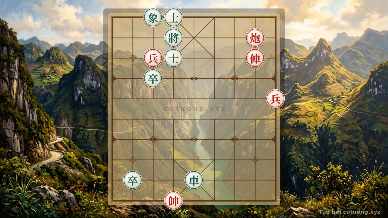 Thế cờ: Xiangqi: The Mystery in the Fog - Black's Counterattack from File 2 — Cờ Tướng Online