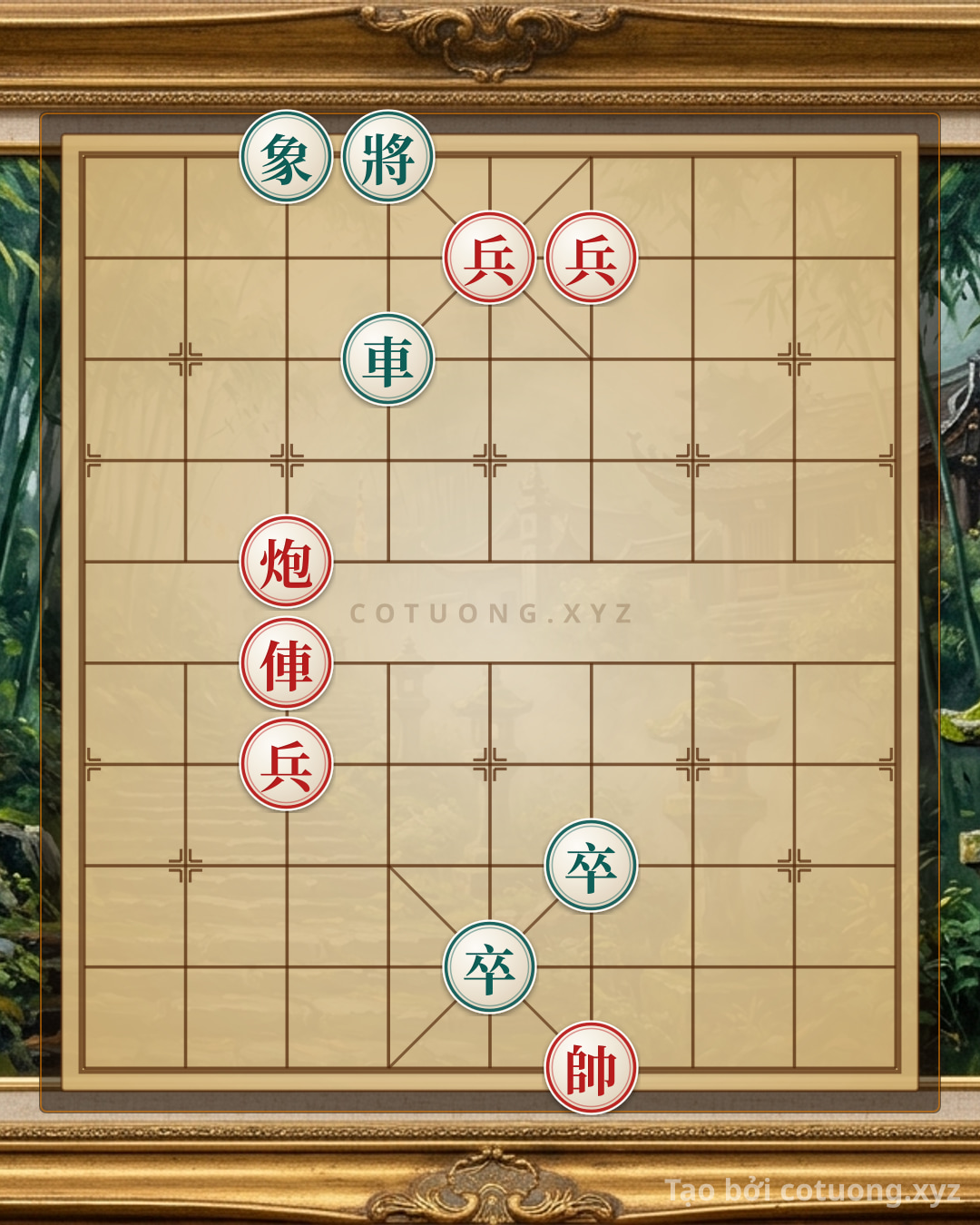 Challenge: Red and Black General's Board: Win in 3 Moves - Tactical Analysis - Can you solve it?
