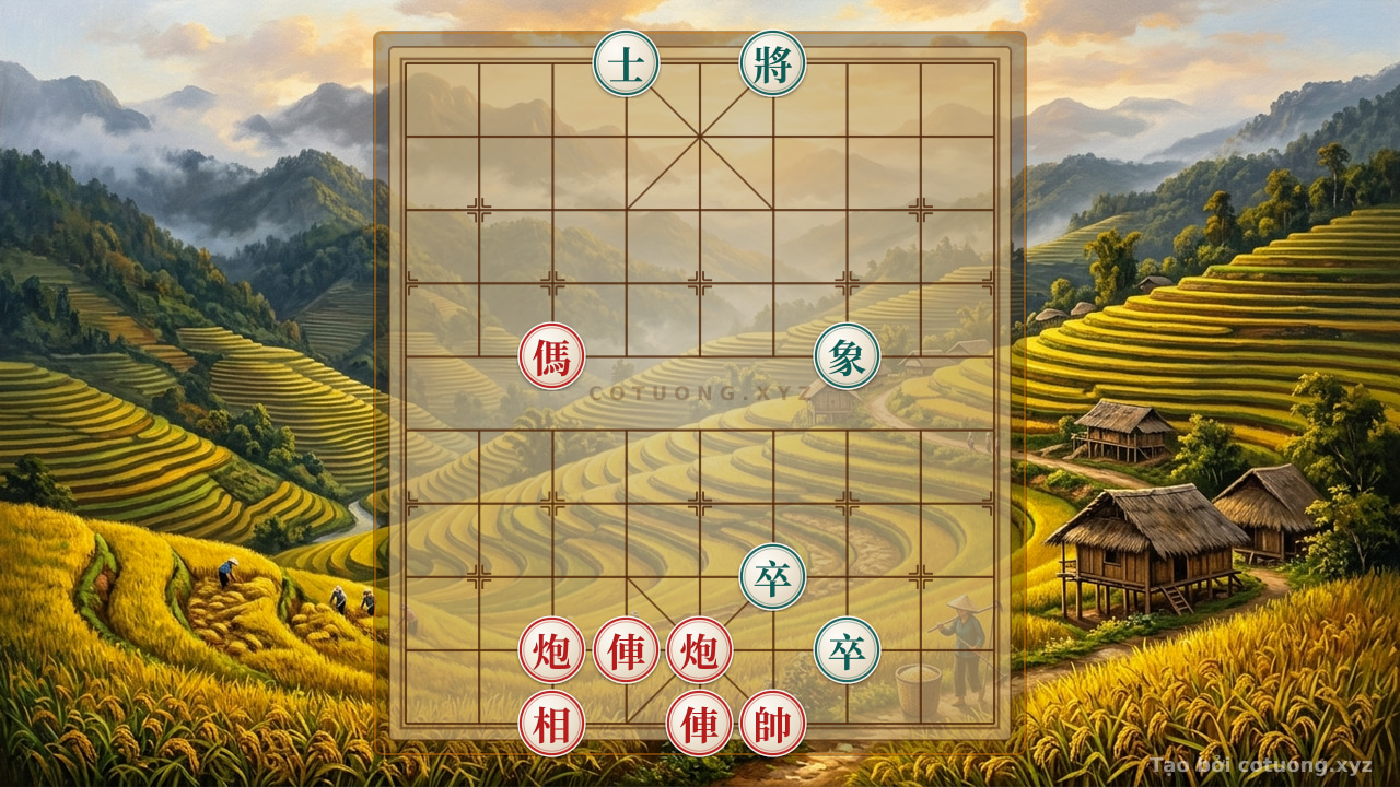 Thế cờ: The Mystery of the Rook's Lone Stand in the Eight Trigram Formation — Cờ Tướng Online