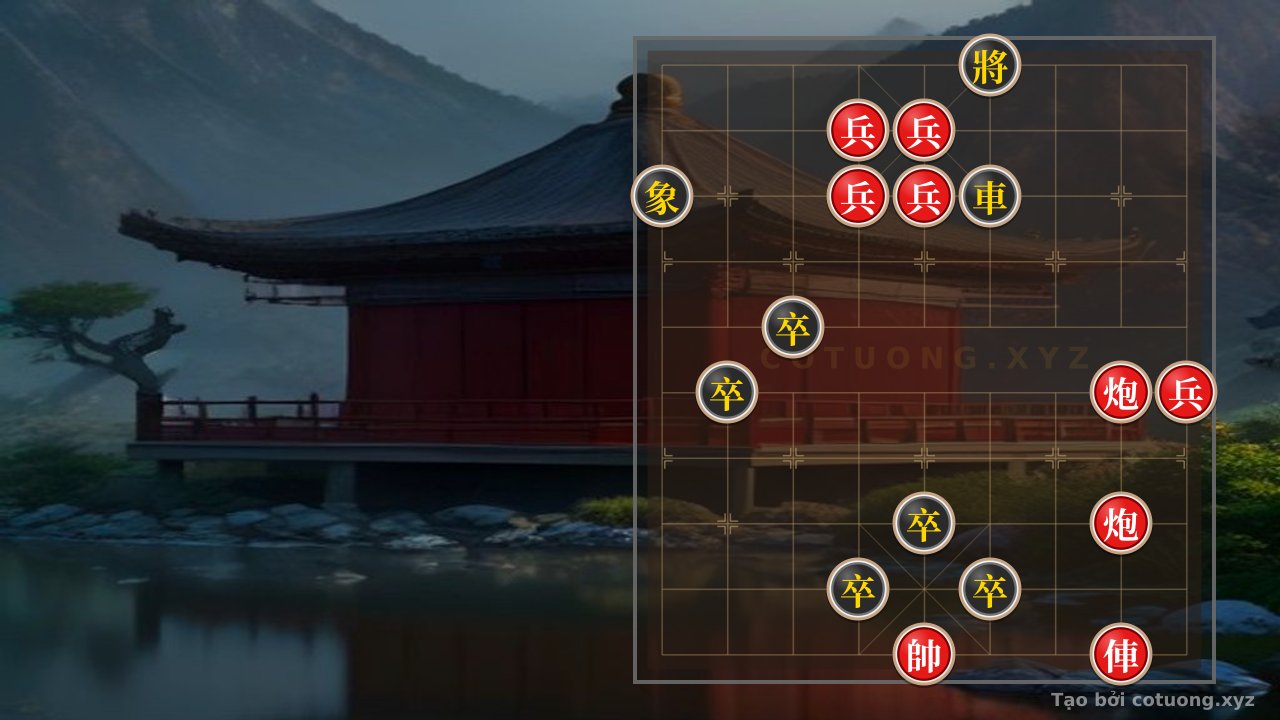 Thế cờ: Red Chariot Exposed 2: The Trapped Red Chariot in the Xiangqi Battle — Cờ Tướng Online