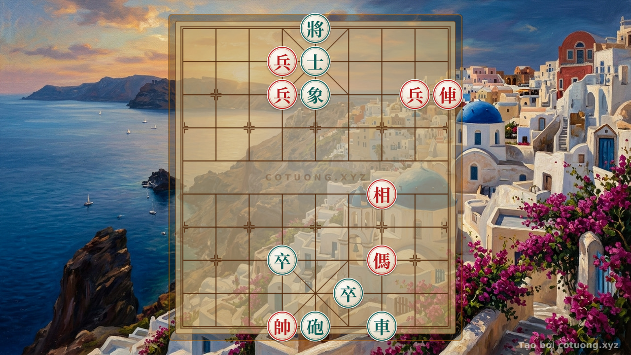 Thế cờ: Red General Chess: Strategy for the Black Chariot Attack on 7th Rank — Cờ Tướng Online