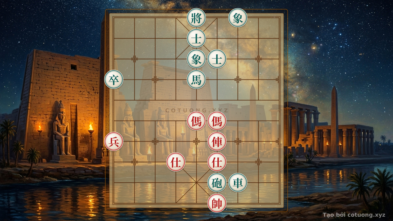 Thế cờ: The Secret of 'Double Horse Spear' - Advanced Xiangqi Strategy for the Opening Player — Cờ Tướng Online