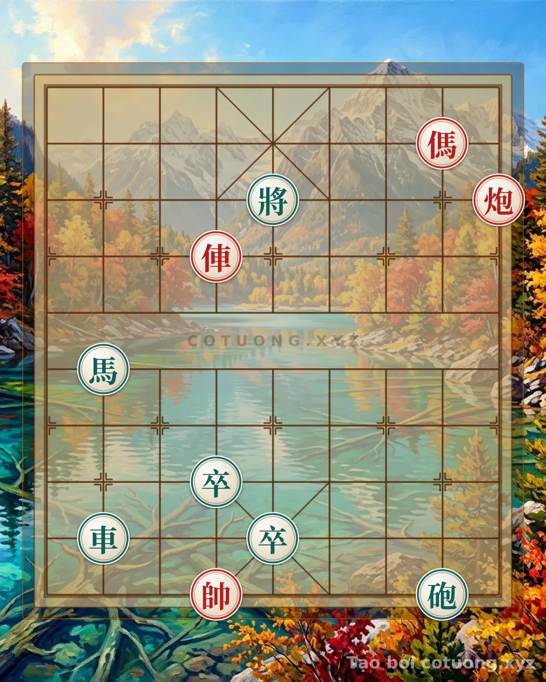 Thế cờ: 'The Overturning Victory': Tactical Maneuvers in the General's Chessboard — Cờ Tướng Online