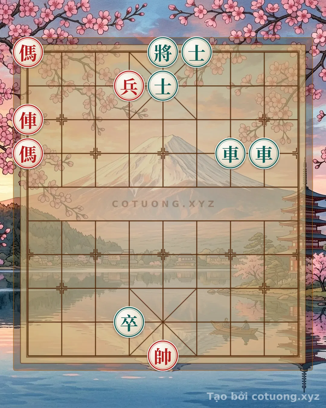 Thế cờ: The Trap of the Illusionary Horse and the Fatal Moves in Xiangqi - Analysis of Peak Positions — Cờ Tướng Online