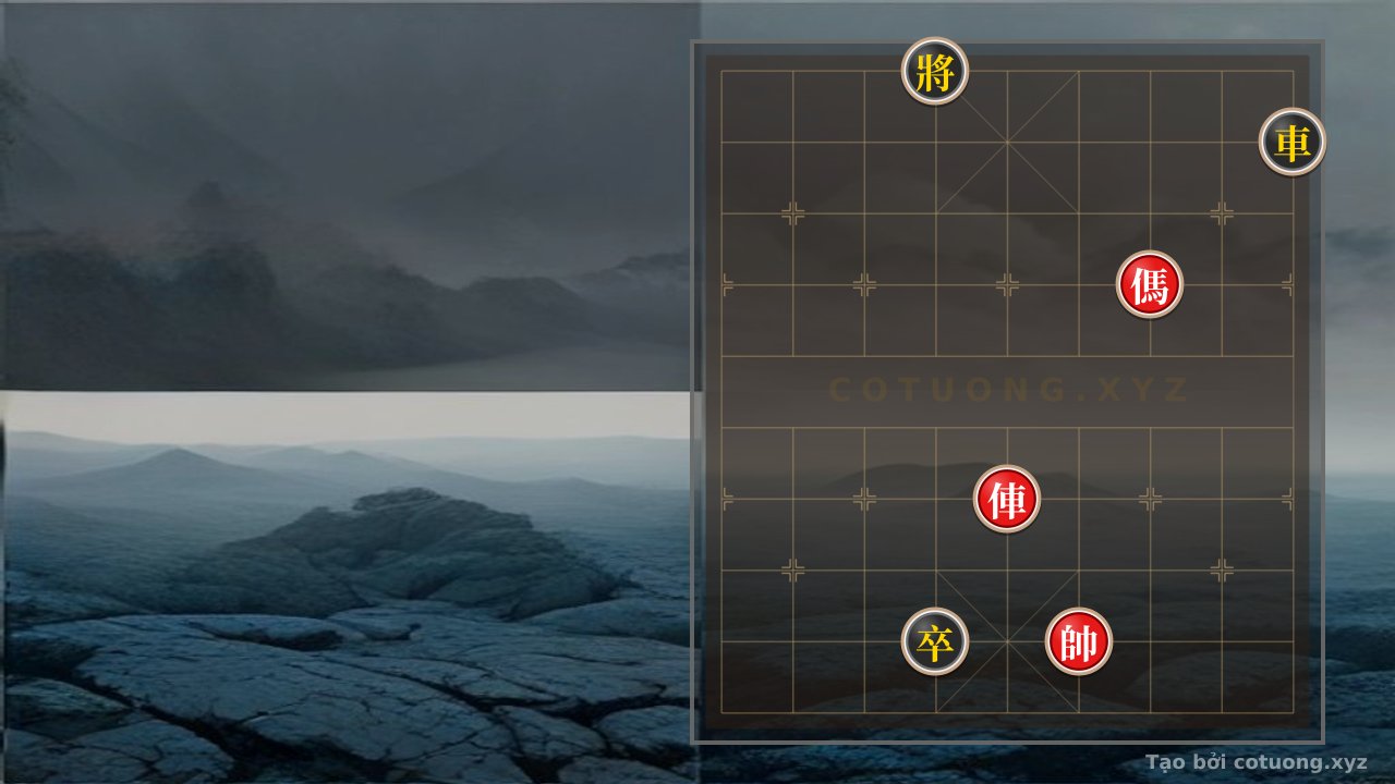 Thế cờ: The Xiangqi (Chinese Chess) Strategy: Red Chariot's Counterattack 'Tiger and Cat' on File 5 Rank 4 — Cờ Tướng Online