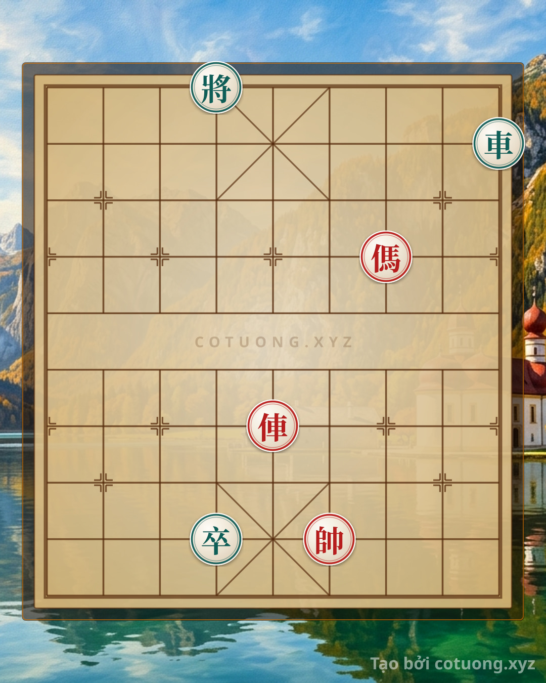 Challenge: The Xiangqi (Chinese Chess) Strategy: Red Chariot's Counterattack 'Tiger and Cat' on File 5 Rank 4 - Can you solve it?