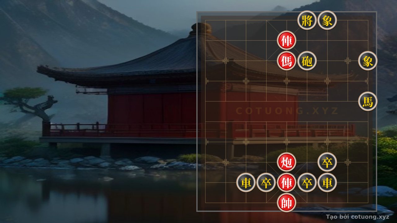 Thế cờ: Cannon and Chariot: Red Must Counterattack When the Black General Stands Firm — Cờ Tướng Online