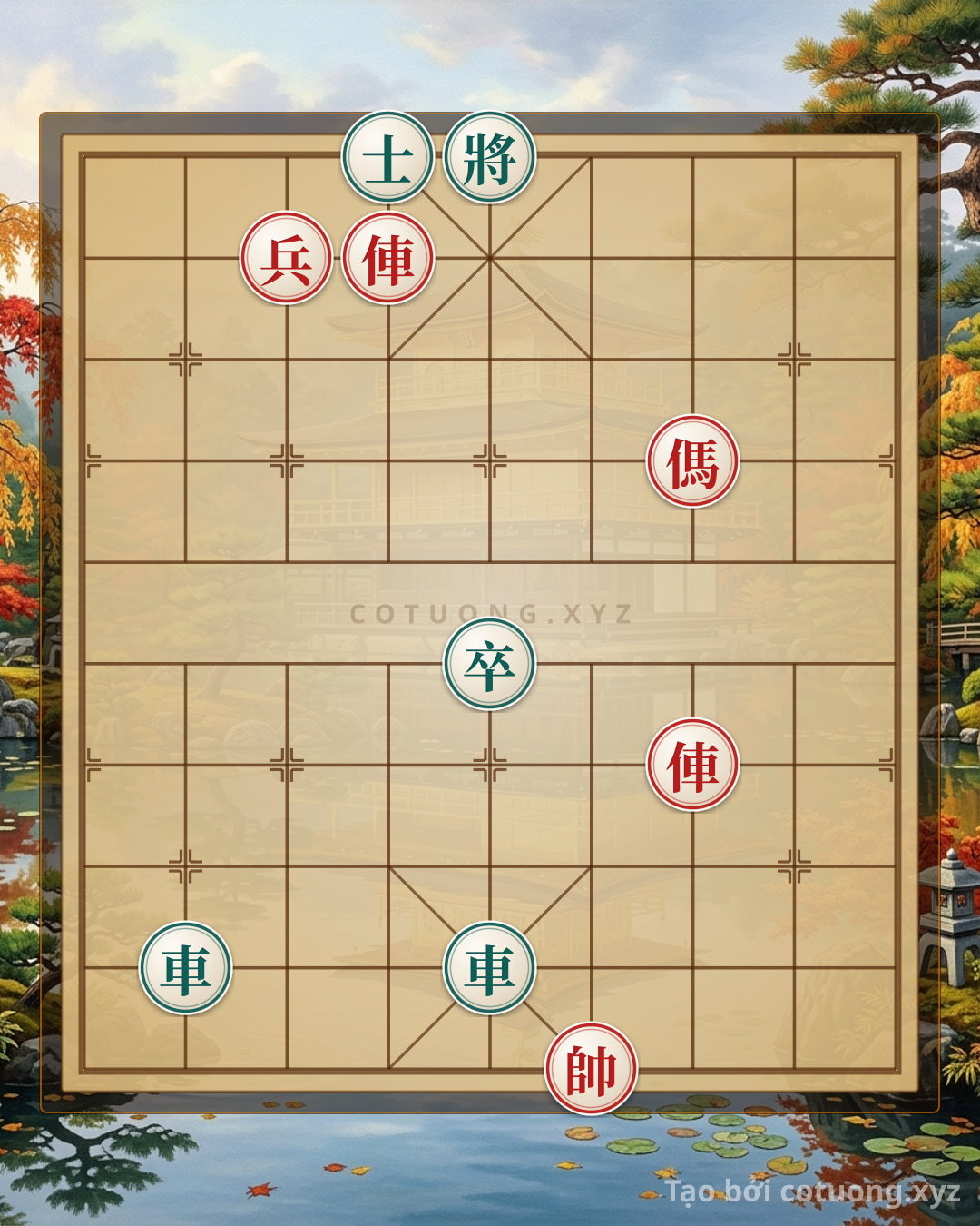 Thế cờ: Xiangqi 'Fire Stone Peak' - A Deadly Chessboard: 