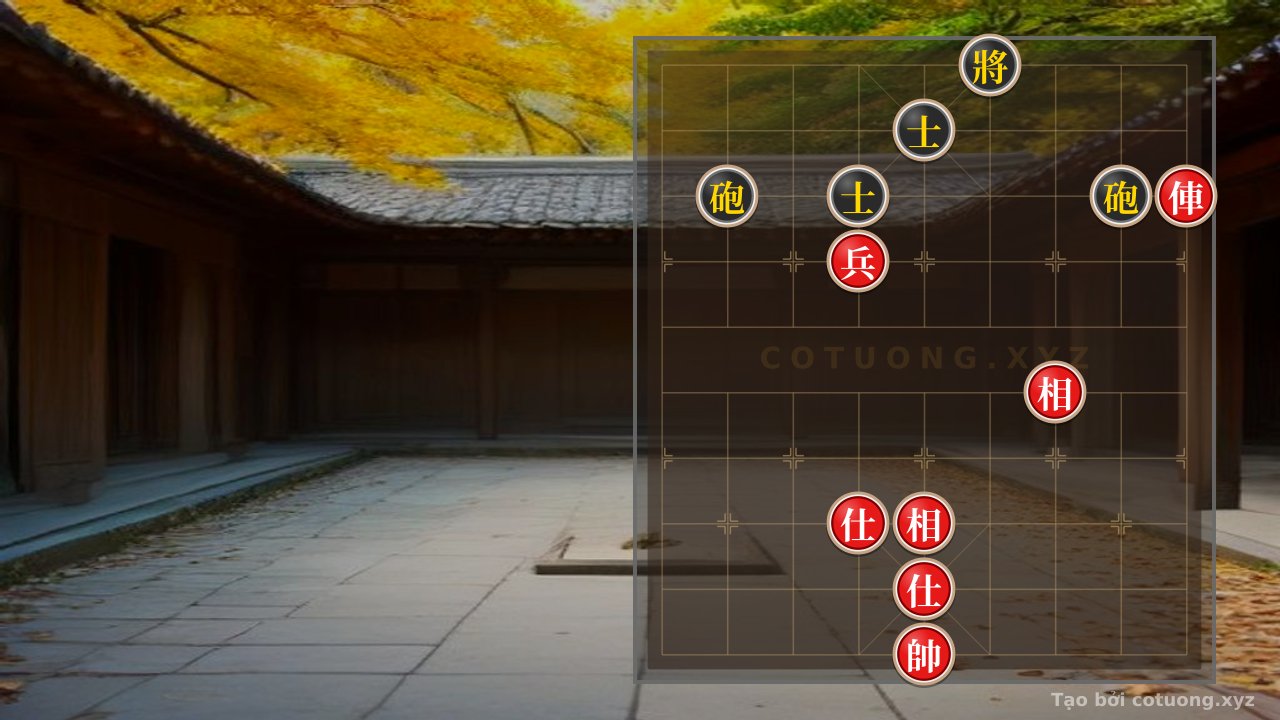 Thế cờ: Mastering the Ultimate Endgame: Red Rook vs. Two Black Cannons - Elevate Your Xiangqi Skills Online! — Cờ Tướng Online