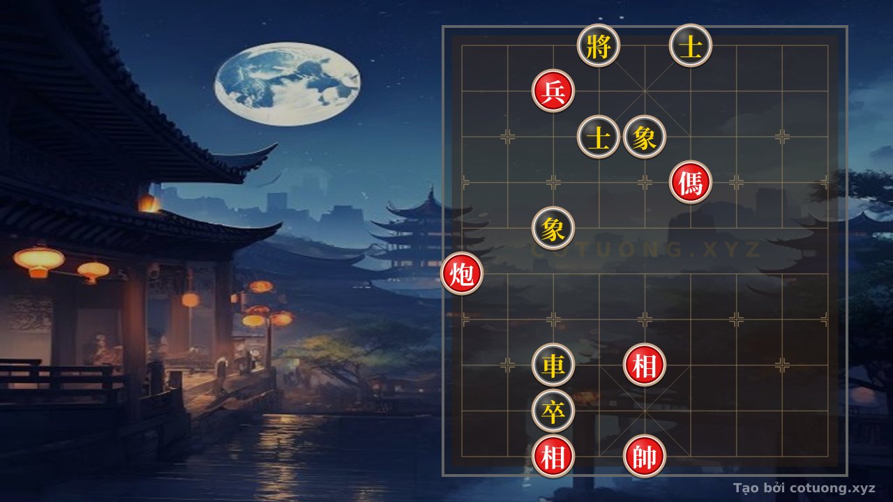 Thế cờ: Pháo Đỏ 'Song Kiếm Hợp Bích' vs Xe Đen 'Thiên Tượng Phi Vũ': Cờ thế gay cấn tại Lộ 5 cần ai xoay chuyển thế trận? — Cờ Tướng Online