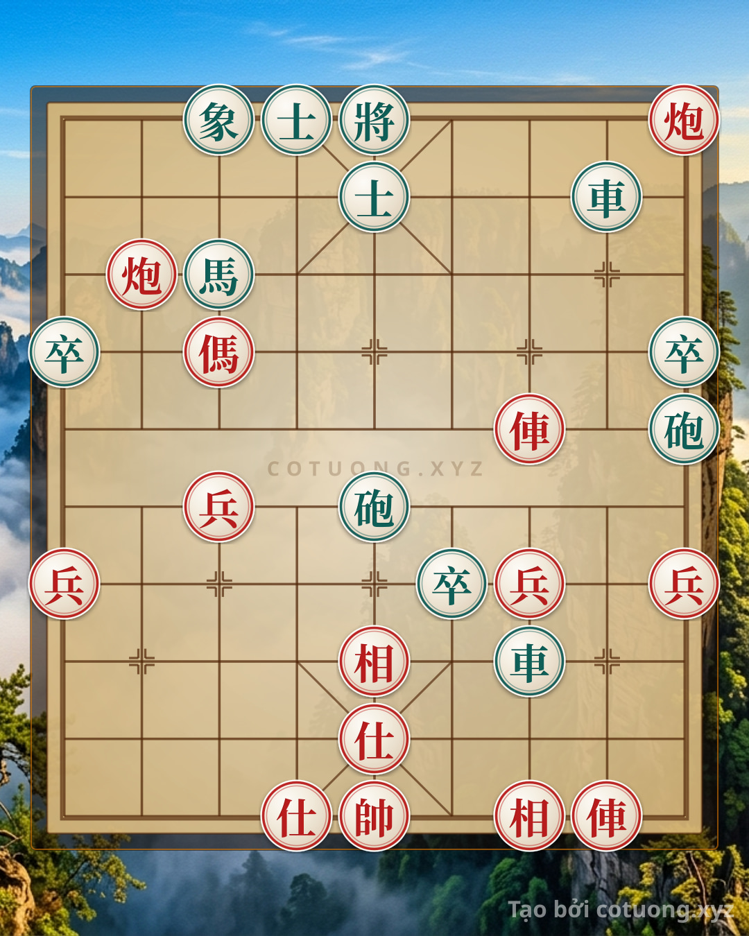 Challenge: Xiangqi: Strategy to Defeat the Red General in 3 Moves - Can you solve it?