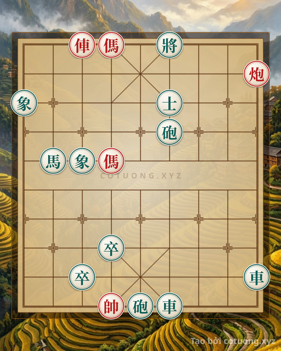 Thử Thách: BÍ KÍP SÁT PHÁP KINH ĐIỂN: Xe Pháo 2 Mã Đỏ Đánh Tan 2 Xe 2 Pháo Đen Trong 3 Nước - Thế Cờ Tử Thần #287e - Bạn có thể giải được?