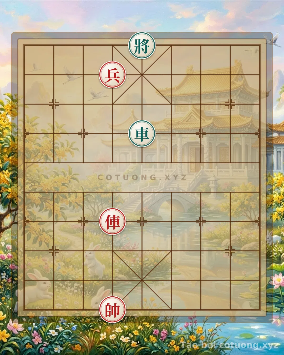Thế cờ: The 'Chariot Checkmate' Formation - A Steadfast Defense Strategy from Black's Perspective — Cờ Tướng Online