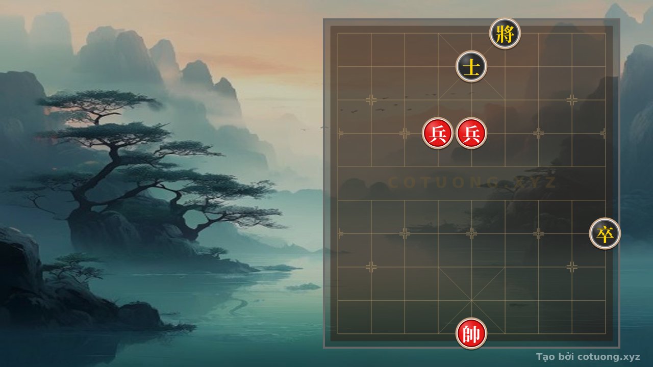 Thế cờ: Xiangqi Master's Secret: Red Pawns vs. Black Advisor - When the Black General Faces a Deadly Ambush — Cờ Tướng Online