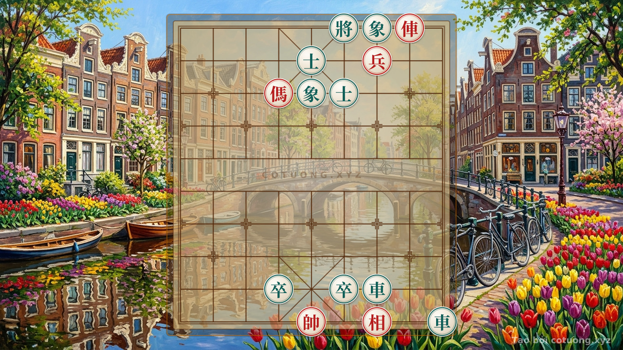 Thế cờ: Mystical Tactics: Chariot-Horse Pinning the Elephant - River Chess Strategy — Cờ Tướng Online