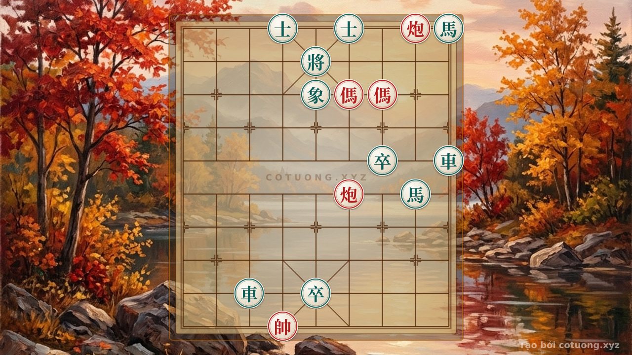 Thế cờ: The Secret to Countering Deadly Moves in Xiangqi: The Art of Reversing the Flow with Black — Cờ Tướng Online