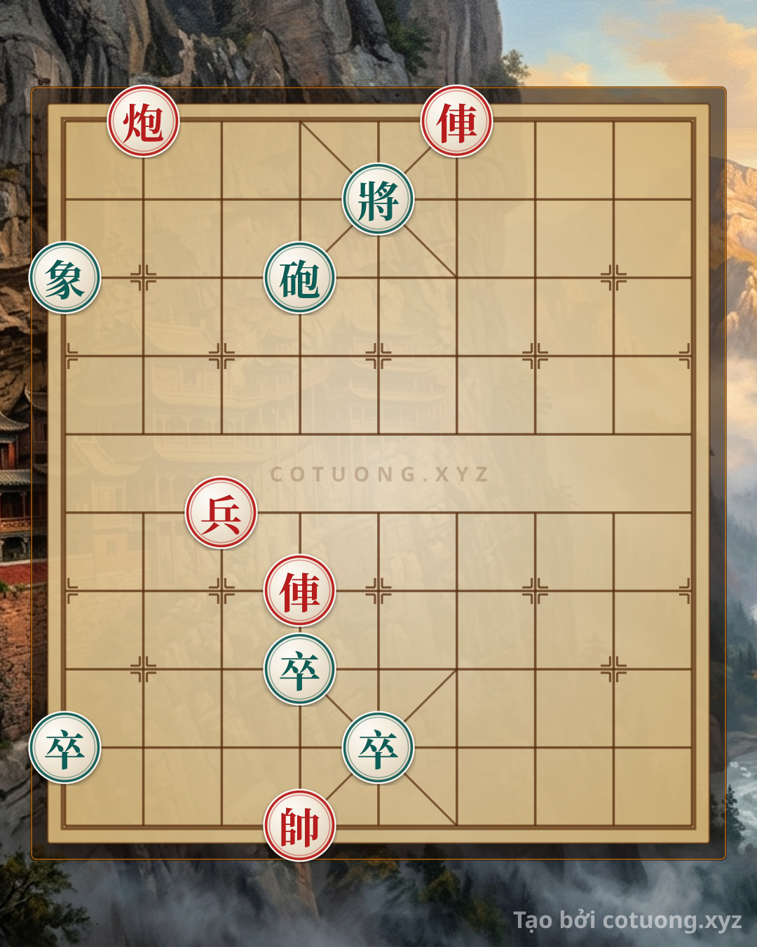 Challenge: Red Cannon on File 8, Rank 10: The 'Checkmate' Strategy Against the Black General in 3 Moves - Can you solve it?
