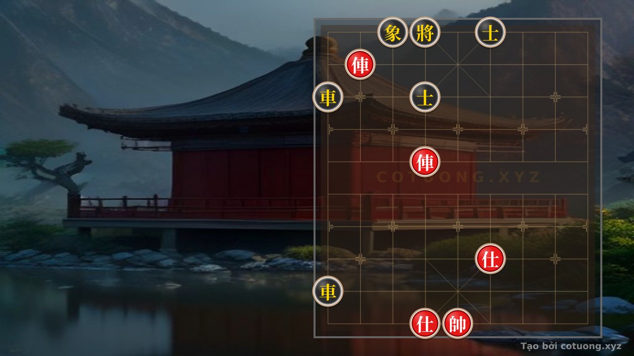 Thế cờ: The Art of Countering the Black Double Rook: When Red's 2 Rooks and 2 Advisors Crush Black's Steel Fortress in the Mind of Chess — Cờ Tướng Online