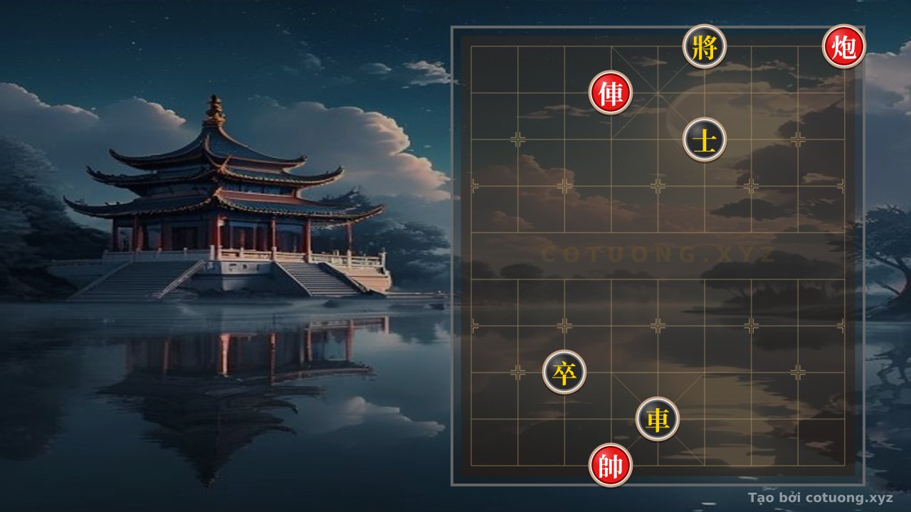 Thế cờ: Secret Tactics to Crush Red-Black Xiangqi: Red Chariot Retreats to 6-9, Red Cannon Advances to 1-10 - Win by Checkmate — Cờ Tướng Online