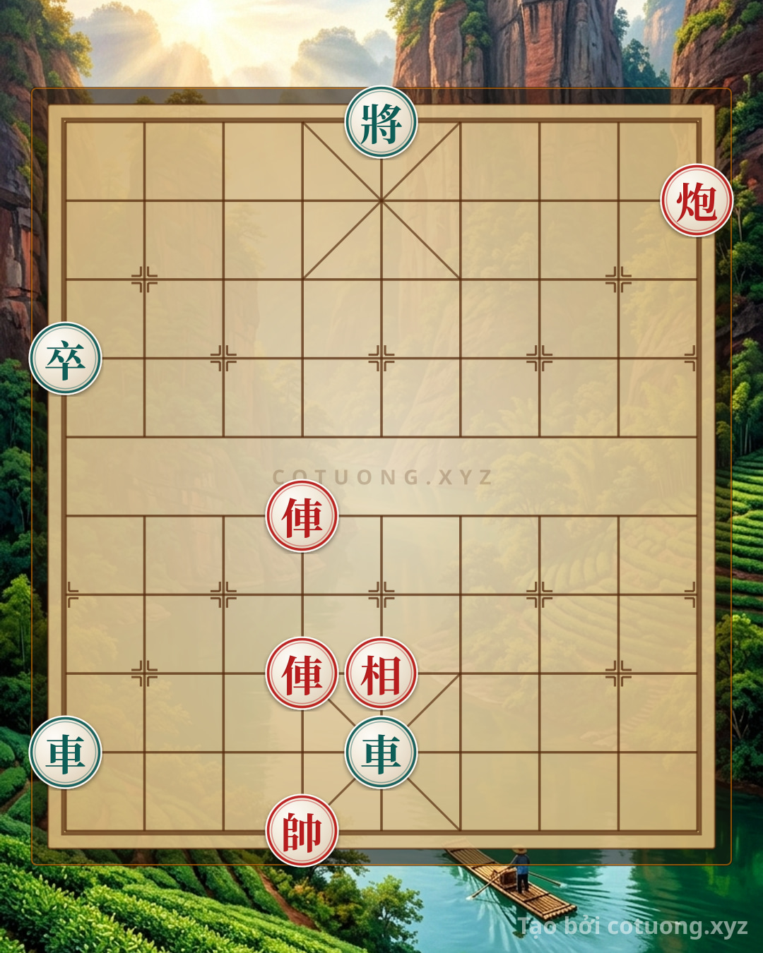 Challenge: Hidden Ambush: The Black Chariot's Siege on the Red Cannon - The Trick to Deceive the Eyesight - Can you solve it?