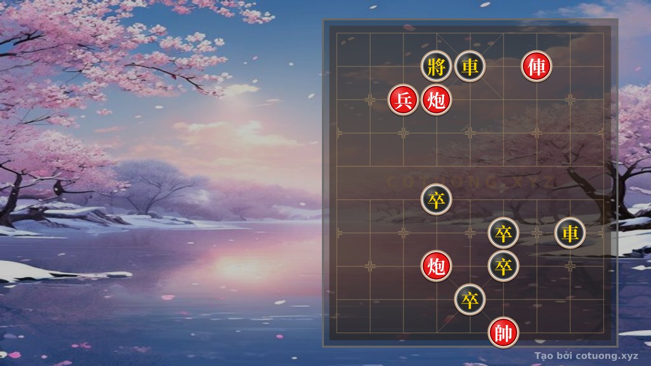 Thế cờ: Quick Endgame Trick: Red Rook Charges Alone, Black General Exposed — Cờ Tướng Online