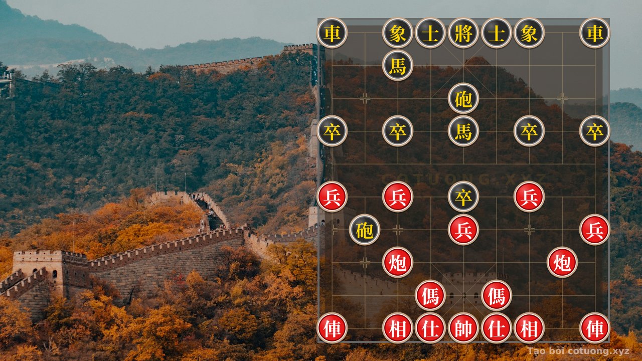 Thế cờ: God of Chess: Decoding the Red-Black Formation - Mythical Strategies with Chariot & Cannon — Cờ Tướng Online