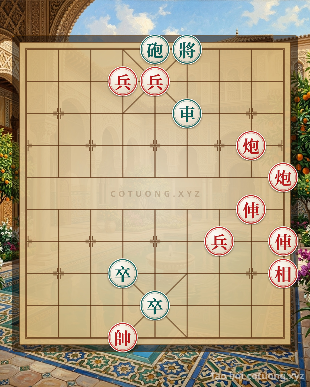 Challenge: Xiangqi Classic: The Battle of the Crimson Pearl - Red Crushes the Black Defense with the Sorrowful God's Tactics! - Can you solve it?