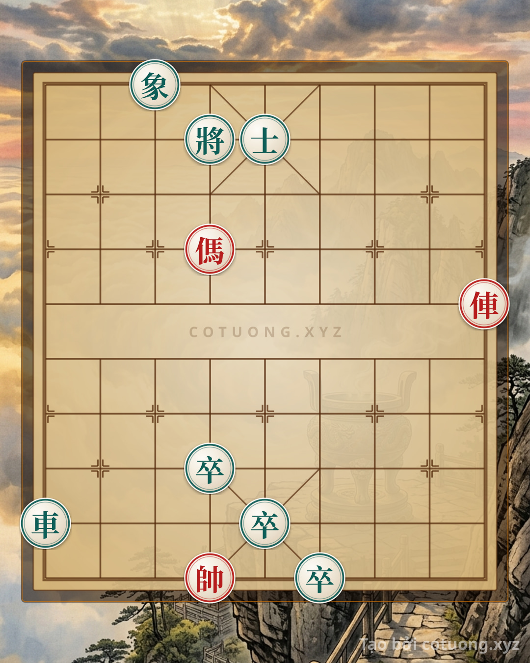Challenge: Xiangqi: Red's Rook 1 Directly Attacks Black's General - Can you solve it?