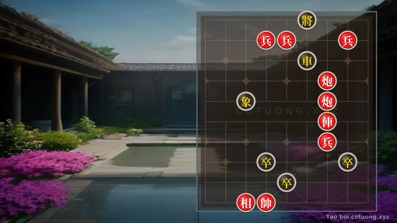 Thế cờ: The Secret to Defeating the Empty Cannon Trap in a Dominant Xiangqi Position — Cờ Tướng Online