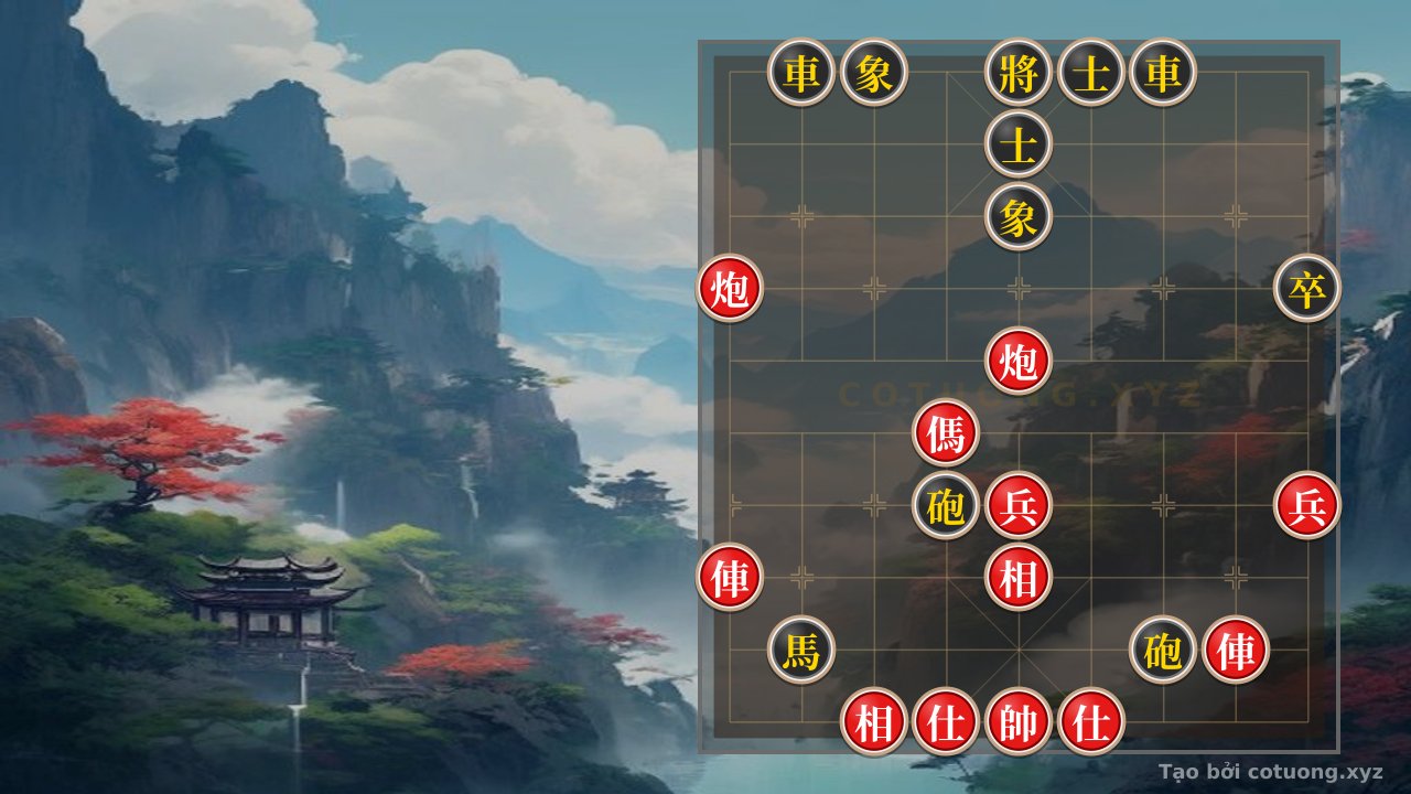 Thế cờ: Hidden Double Rooks and Double Cannons: A Sky Net That No One Sees — Cờ Tướng Online