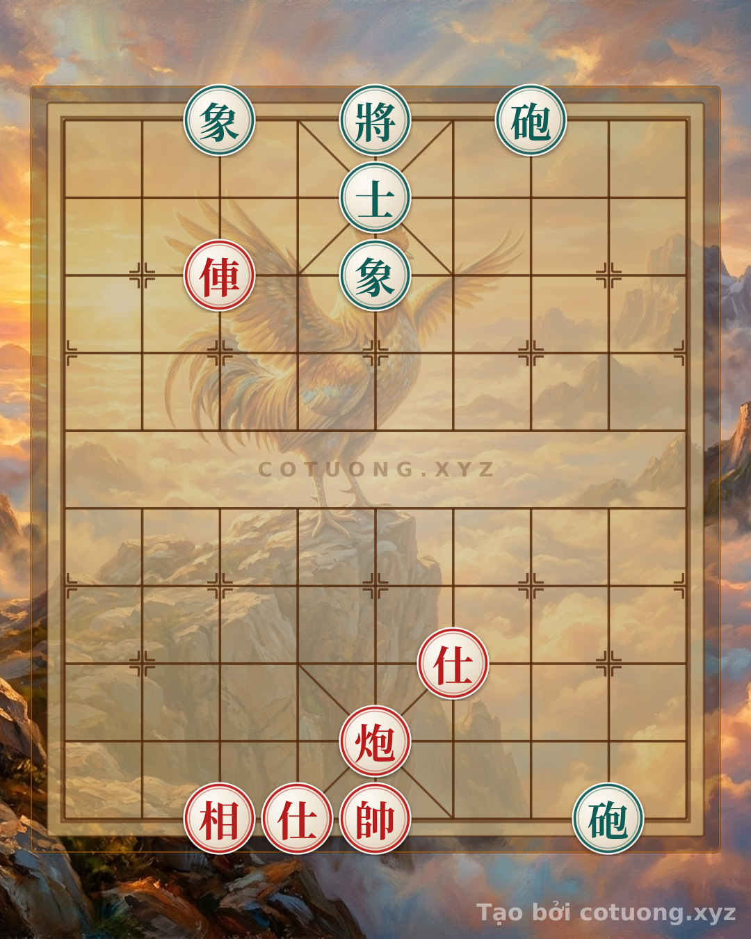 Challenge: Xiangqi: Red Chariot at File 7 Attacks Black Cannon at File 8 in the 'Sát Pháp' Opening - Can you solve it?