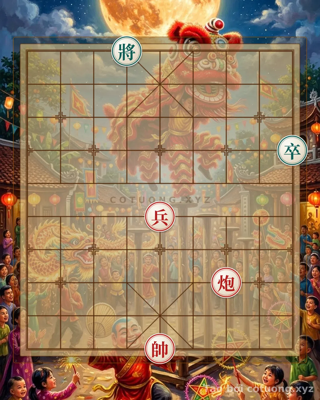 Thế cờ: The Secret Tactics of the Cannon Pawn: Overturning the Jianghu Battlefield in a Seemingly Hopeless Chess Position — Cờ Tướng Online