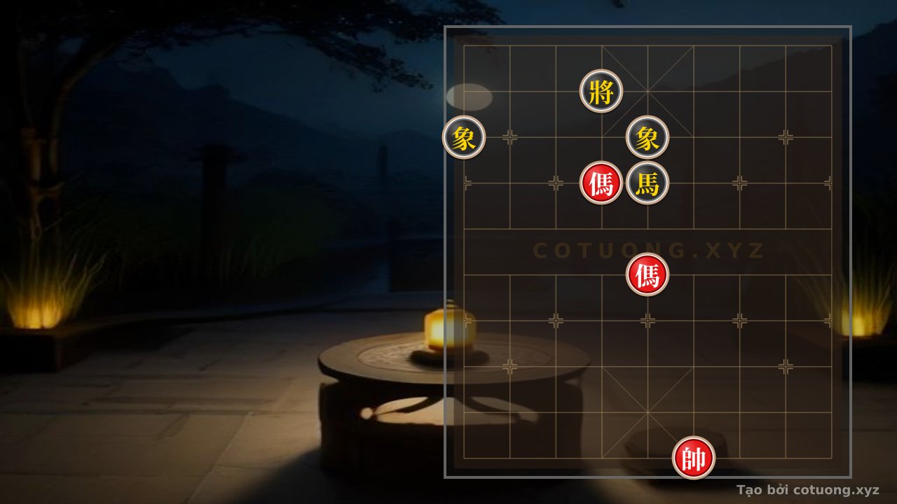 Thế cờ: Xiangqi: Double Horse Attack - Red's Key Strategy — Cờ Tướng Online