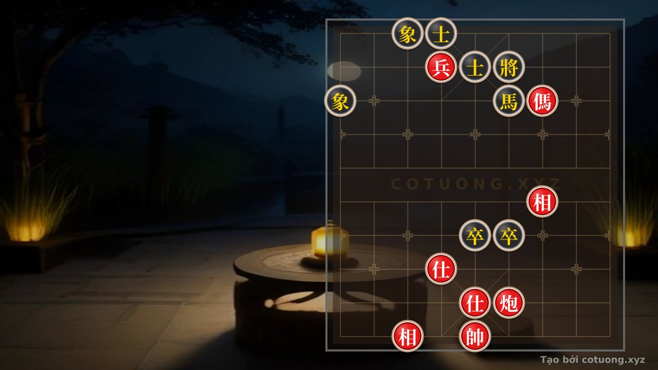 Thế cờ: Xiangqi: Defensive Counterattack Tactics Against Red's Deadly Attack — Cờ Tướng Online